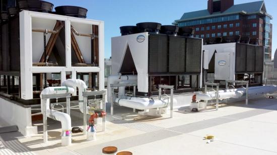 Figure 3: Air-Cooled Chillers Installed by The Arctic Chiller Group at a Hospital Campus